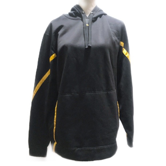 Under Armour Other - 🛑 Under Armour NEW Cozy Black Gold Striped Hoodie
